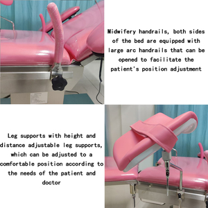 Thủy lực phổ quát giường sản khoa bé sinh đa chức năng phụ khoa kiểm tra giường Giao hàng điện làm bằng thép nhựa - Product Image 3