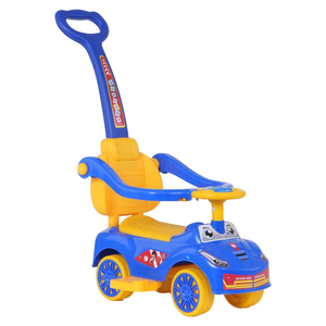 彩色塑料女孩骑乘玩具车，适合 2-4 岁儿童，无需电池 - Product Image 2