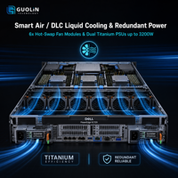 Serveur Dell PowerEdge R7725 2U 2 sockets, 24 DIMMs, 6 To DDR5, 24x 2,5 NVMe, double alimentation Hot-Plug Titanium