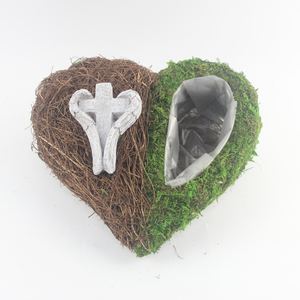 Jardinière en mousse naturelle de conception chinoise moderne, faite à la main, dernier modèle de <span class=keywords><strong>cache</strong></span> <span class=keywords><strong>pot</strong></span> pour l'extérieur, pour fleurs artificielles à la maison - Product Image 1