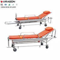 Civière d'ambulance en alliage d'aluminium léger Source d'alimentation manuelle Fabricant de dispositifs de premiers soins médicaux pour hôpitaux Prix