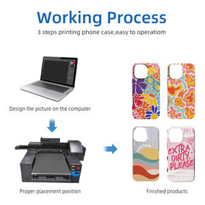 ए 2 5060 हाई-क्लिक यूव फ्लैटबेड इंकजेट प्रिंटर पर फ्लेक्स और वार्निश गोल्ड स्टैम्पिंग के लिए कई हेड के साथ - Product Image 5