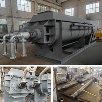 Séchoir à palettes indirect industriel à engrenages, avec lames creuses SUS304 et moteur électrique, pour séchage rapide de pâtes intermédiaires chimiques