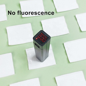 Tampons en <span class=keywords><strong>coton</strong></span> bio gaufrés doux jetables écologiques à 3 couches pour le démaquillage du visage, carrés, OEM - Product Image 4