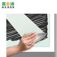 Tableau blanc magnétique sans cadre en verre trempé imprimé Kanban personnalisé, épaisseur 4 mm, 100x150 cm (40x60 pouces), effaçable à sec pour la planification de projets