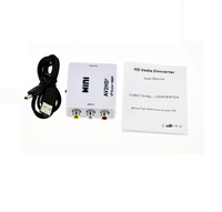 Adaptateur Upscaler AV vers HDTV Mini Convertisseur AV2HD 1080P RCA Composite pour PS2 Wii N64 Lecteur VCR DVD