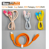 Cable USB Tipo C 4 en 1 de PVC para Carga Rápida PD 27W 60W para iPhone, Compatible con Impresoras, Venta al Por Mayor