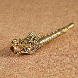 Koleksi Grosir Pipa Tembakau Tembaga Murni Vintage, Tempat Rokok Pipa Lama, Batang Tembakau Kering, Kerajinan Antik - Product Image 5