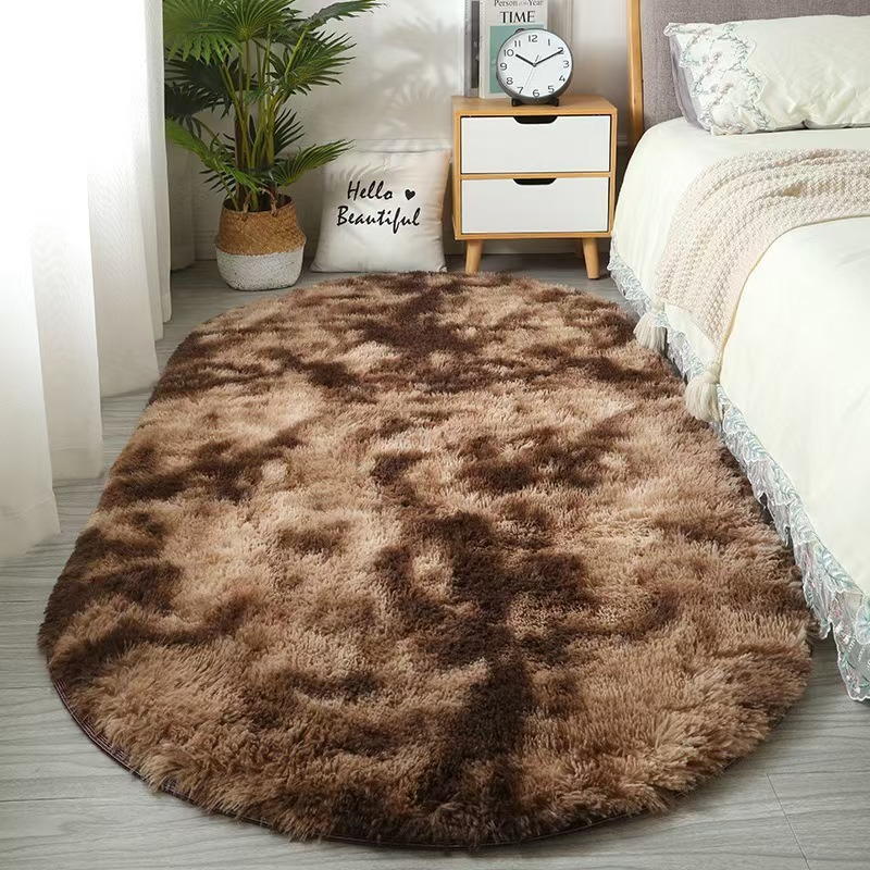 ovale tie-dye marron