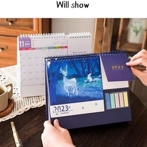 <span class=keywords><strong>Calendrier</strong></span> 2027, planificateurs mensuels, agenda, reliure spirale personnalisée, <span class=keywords><strong>calendrier</strong></span> <span class=keywords><strong>de</strong></span> bureau avec ensemble <span class=keywords><strong>de</strong></span> notes adhésives - Product Image 5