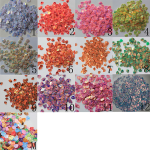 Paillettes en forme de coquillage multicolores irisées 6*8MM, paillettes de coquillage, confettis irisés, paillettes sirène plaquées AB - Product Image 4