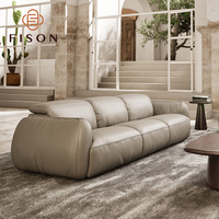 Moderne Modulare L-förmige Ecksofa-Garnitur aus Leder, Schlafsofa-Set, Wohnzimmermöbel für Zuhause