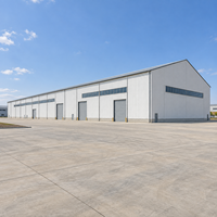 Atelier à structure métallique à grande portée, isolation acoustique, entrepôt métallique, stockage, bâtiment industriel à faible entretien