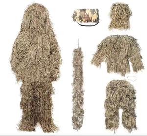 Usine personnalisé chasse Camouflage Gilly vêtements respirant 3D Jungle enfant costume léger extérieur Ghillie costume - Product Image 6
