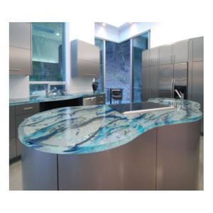 ISO9001 approvato controsoffitti in vetro temperato riciclato con spessore personalizzato decorazione industriale A grado incavo per Hotel da bagno - Product Image 5