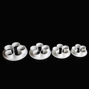 Plum Blossom Fondant Cake Embossing Molds 4 Sizes Reusable Flower Shaping Tools for Wedding Cake Decorating - Product Image 4