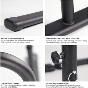 Rykkfit — barres parallèles, barres doubles sur pied, <span class=keywords><strong>Station</strong></span> pour la maison - Product Image 5