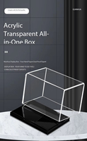 Boîtes de présentation pour figurines en acrylique transparent de bonne qualité, anti-poussière, en une seule pièce, pour organiser et exposer les jouets