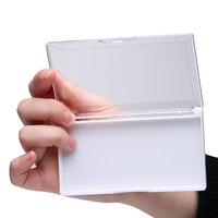 Boîte de rangement pour cils vide en plastique PS, 118mm*65mm*16mm, vente en gros, étiquette privée, personnalisable