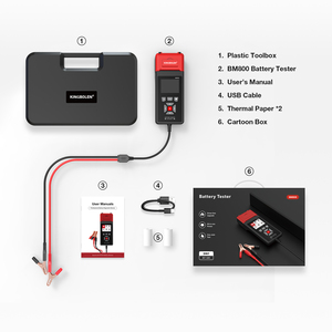 เครื่องทดสอบแบตเตอรี่รถยนต์ KINGBOLEN BM800 พร้อมฟังก์ชั่นพิมพ์ผล 6V 12V 24V เครื่องวิเคราะห์การสตาร์ท การชาร์จ และการทดสอบโหลด - Product Image 2