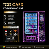 Distributeur automatique de figurines et petits jouets de collection pour packs TCG, marchandises d'anime, avec options de paiement par carte et espèces