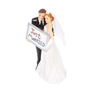 Wedding Cake Topper Sposa e Lo Sposo Figurine Tenere Just Married Bordo Dolce Wedding Couple Figure <span class=keywords><strong>per</strong></span> le Decorazioni Souvenir - Product Image 4