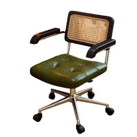 Chaise de salle à manger en cuir, chaise de bureau ergonomique réglable, chaise d'ordinateur légère de luxe pour jeux, chaise d'ordinateur à roulettes