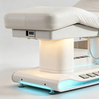 Lit de massage électrique de luxe réglable pour centre de bien-être, table de soin corporel et équipement de thérapie faciale