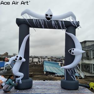Arco <span class=keywords><strong>de</strong></span> Halloween inflable gigante y aterrador con arco <span class=keywords><strong>de</strong></span> entrada embrujada <span class=keywords><strong>de</strong></span> fantasmas para eventos al aire libre, fiestas y exhibiciones <span class=keywords><strong>de</strong></span> truco o trato - Product Image 2