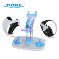 Support de charge pour casque et manettes PS5 VR DOBE, station de charge magnétique double manette avec indicateur LED de charge rapide