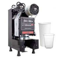 Machine à sceller les gobelets en plastique pour boissons chaudes et froides, lait de soja, thé au lait, équipement commercial