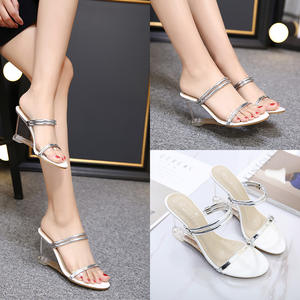 Nouvelles <span class=keywords><strong>chaussures</strong></span> pour femmes de créateurs, mode, prix bas, sandales à talons hauts transparents de 8 <span class=keywords><strong>cm</strong></span>, <span class=keywords><strong>chaussures</strong></span> à talons compensés, <span class=keywords><strong>chaussures</strong></span> pour femmes - Product Image 5