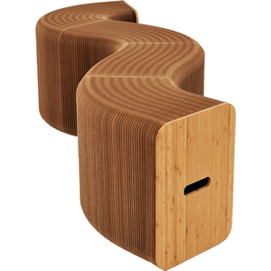 Mobilier de maison moderne escabeau pliable et extensible en papier kraft pour le salon et le bureau, le bar, l'appartement et l'extérieur. - Product Image 5