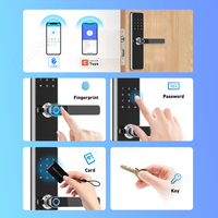 Serrure intelligente en acier inoxydable TTLock avec application Tuya, empreinte digitale, carte RFID, serrure numérique intelligente pour entrée de maison, appartement, Airbnb