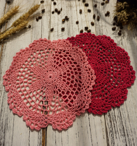 Napperons en dentelle de coton faits à la main de haute qualité pour tasse, bol, plat, table à manger, élégant - Product Image 2