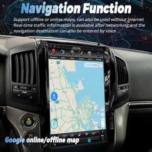 เครื่องเล่นมัลติมีเดียในรถยนต์ขนาด 16 นิ้ว สำหรับ Toyota Land Cruiser LC200 ปี 2008-2015 รองรับ CarPlay ระบบนำทาง GPS วิทยุ Qualcomm หน่วยความจำ 128GB หน้าจอแนวตั้ง - Product Image 5