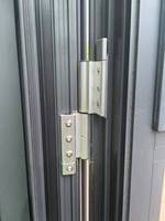 Porte en aluminium à rupture de pont thermique, ouverture extérieure, style minimaliste moderne, double vitrage en verre trempé, insonorisée et étanche, pour balcon de villa
