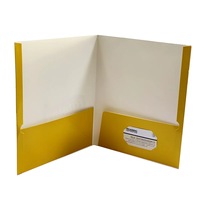 Carpeta de Archivos de Papel A3 con Impresión de Logotipo Personalizado para Documentos, Presentaciones de Oficina, Carpeta de Archivos A4 con Bolsillos