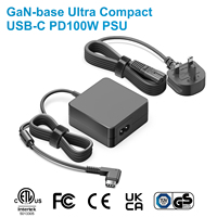 Cargador USB-C PD Cuadrado de 100W con GaN para Laptop, Dispositivos de IA, Equipos Industriales, Equipos de Audio, Adaptador de Carga Rápida