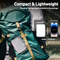Brightenlux pliable multifonctionnel gradation Camping lampe de travail trépied Rechargeable magnétique LED Portable lumière de travail avec crochet