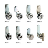 Serrure à came triangulaire industrielle en alliage de zinc chromé MK407-2 pour tableaux de distribution électrique dans les armoires métalliques pour bus