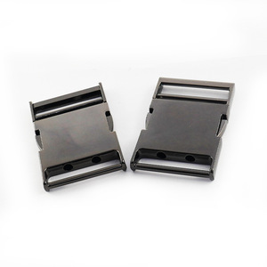 Hebilla de Liberación Lateral de Metal Plano, Color Gris Metálico, de Aleación de Zinc, para Bolsos, Resistente al Desgaste, Accesorio de Ferretería Duradero K534 - Product Image 2
