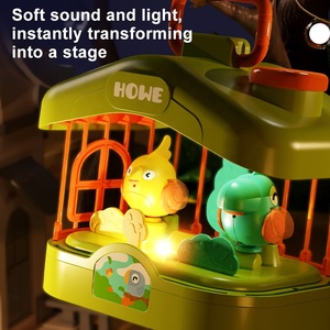 Personnalisé 2 en 1 Cage à Oiseaux Citerne à Poisson Enfant Éducation Précoce Commande Vocale Simulation d'Induction Oiseau Lumière Musique Jouet Éducatif - Product Image 4