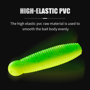 LUSHAZER 10/20pc Iscas Vara Macia PVC Verme 4cm 5cm Isca De Pesca para Baixo Carpa Trovão Peixe Silicone Pesca Isca Isca Artificial - Product Image 3