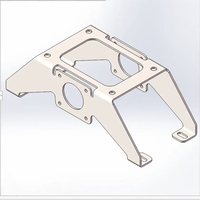 Soporte de Chapa Metálica de Acero Inoxidable OEM, Ranuras de Ajuste Rectangulares, Superficie Cepillada, Tolerancia 0.002~+/-0.005mm, Modelo SM
