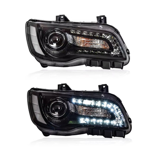 Feux avant à LED pour <span class=keywords><strong>Chrysler</strong></span> 300 <span class=keywords><strong>300C</strong></span> <span class=keywords><strong>2011</strong></span>-2017, projecteur DRL, feux de position dynamiques, phare, accessoires de voiture - Product Image 4