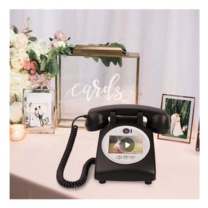 Cổ Điển Châu Âu trang trí video phước lành Máy quay đĩa trang trí video khách cuốn Sách điện thoại đám cưới âm thanh ghi âm tin nhắn cuốn sách - Product Image 1