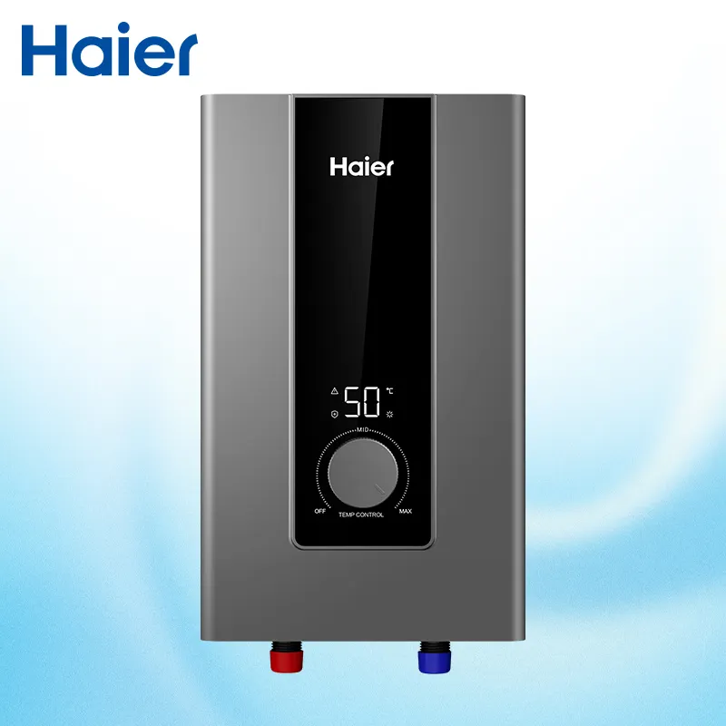 Low Power Design Led Digital Electric Instant Water Heater 3.5kw 4kw Tankless Hot Water Heater Fast For Bathroom