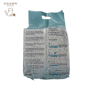 Lettiera per Gatti PetPetJoy in Tofu Ecologica, Grana Fine 2,4kg, Biodegradabile e Organica, Bianca e Blu, Prodotta in Cina - Product Image 1