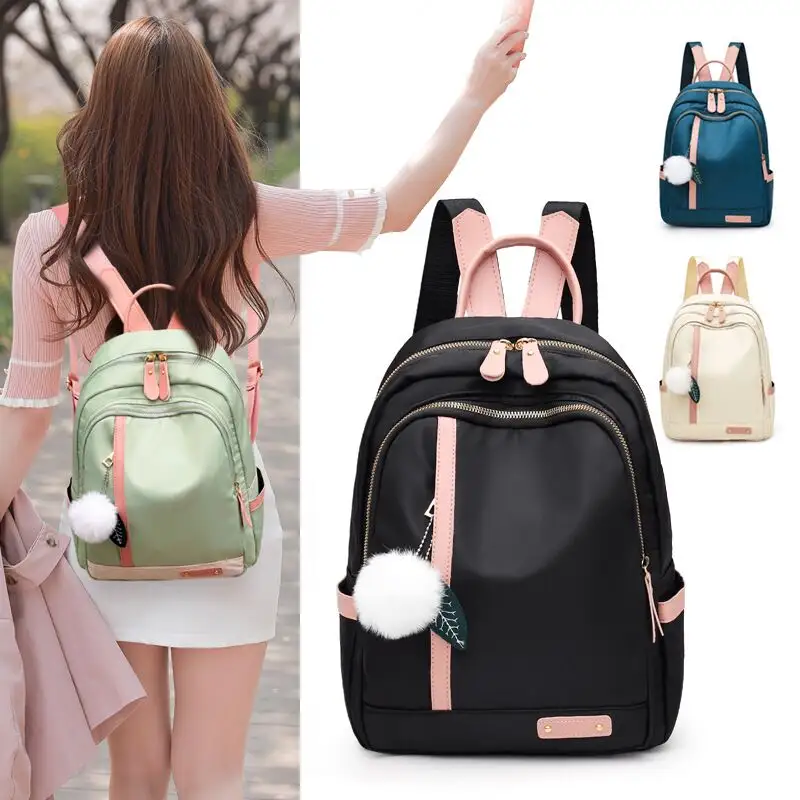 High Quality Fashion Women Backpacks 2023 College Girls Female School Shoulder Bag Organizer Pu Leather Backpack